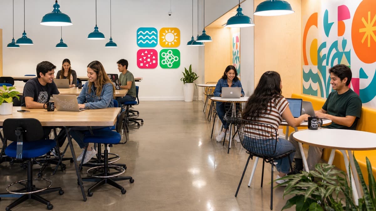 Espacio tipo coworking, posible sede de Veracruz Tech Week